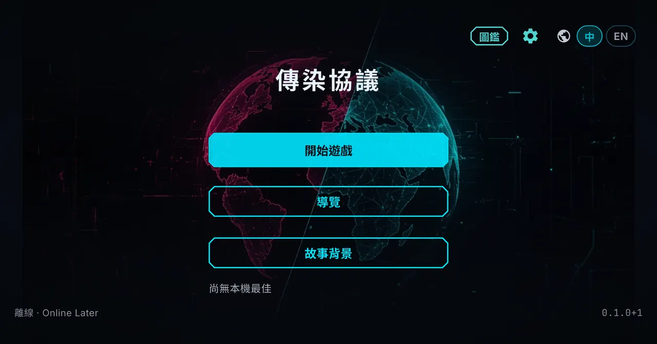 遊戲畫面:主選單